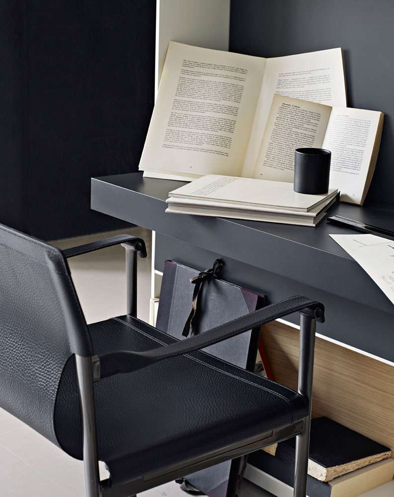 Кожаный стул с подлокотниками B&B Italia мирт крытый ARCH-00122476 - Вид №3