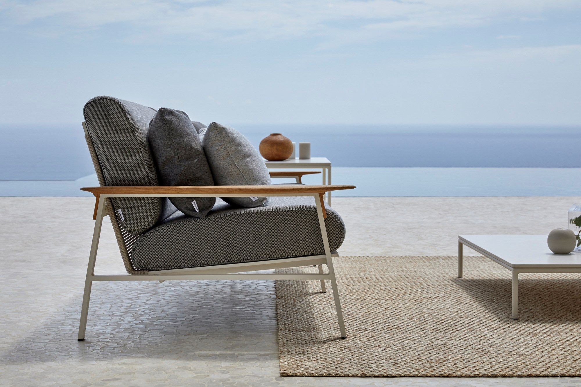 3-местный тканевый садовый диван POINT город ARCH-00021189 - Вид №3