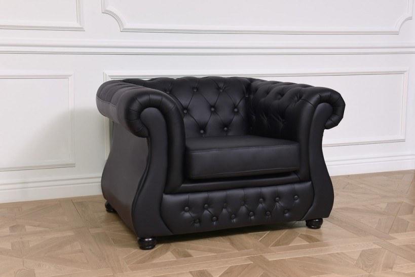 Arrediorg.it® Стеганое кожаное кресло с подлокотниками Chester lux sun-id-1418708 - Вид №1