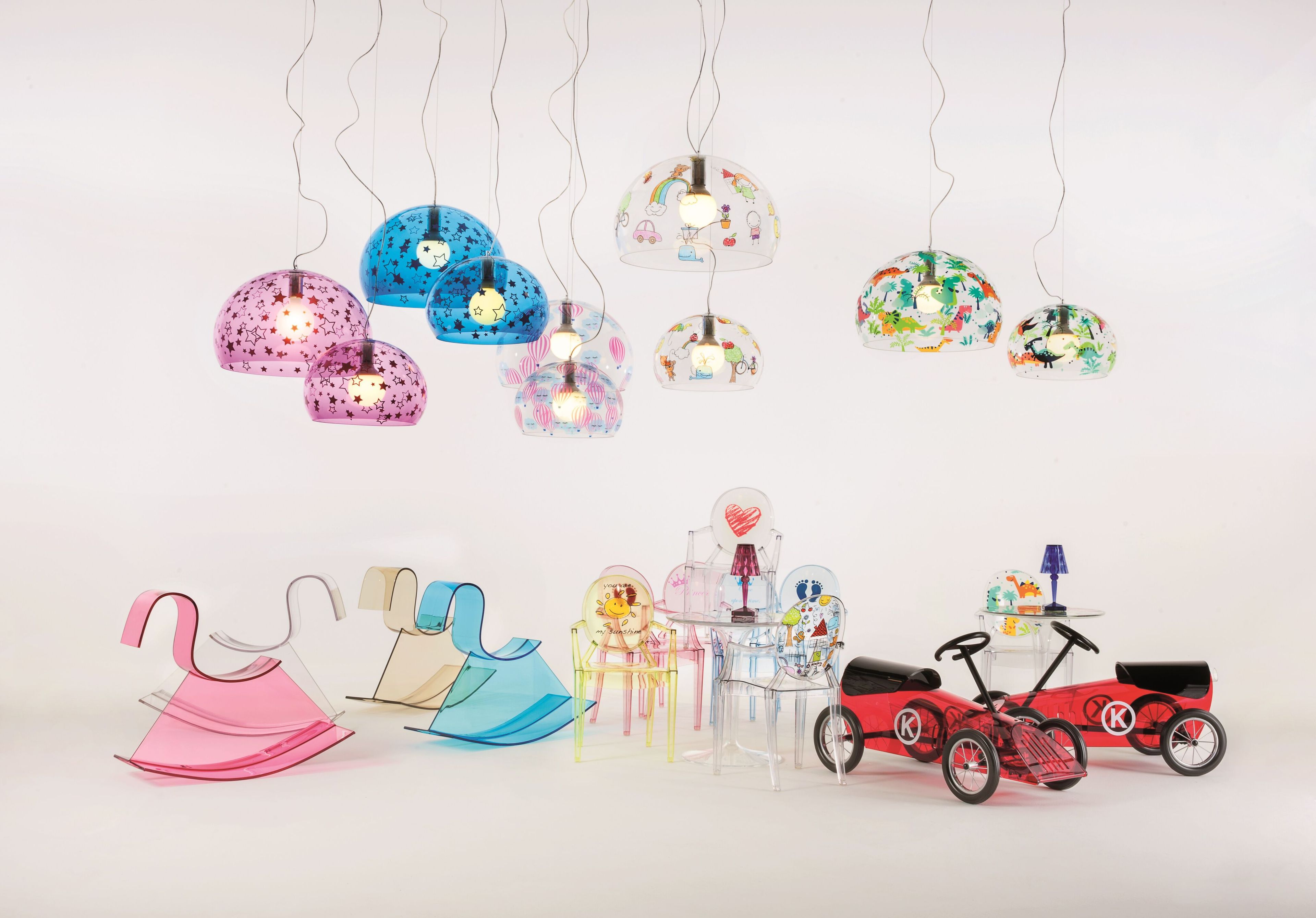 Детский стул из поликарбоната с подлокотниками Kartell Ghost ARCH-00143264 - Вид №1