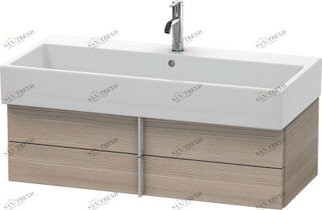 VA628803131 Тумбочка подвесная Vero Air #VA6288 984 x 431 мм Сосна серебристая, декор Duravit