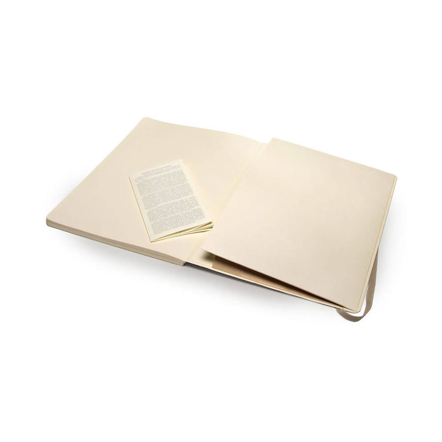 Блокнот Moleskine CLASSIC SOFT 190х250мм 192стр. пунктир мягкая обложка фиксирующая резинка бежевый 394723 - Вид №2
