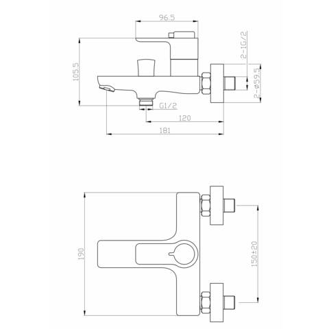 Orange T19-944cr Душевая система в комплекте Черный sun-id-1517147 - Вид №5