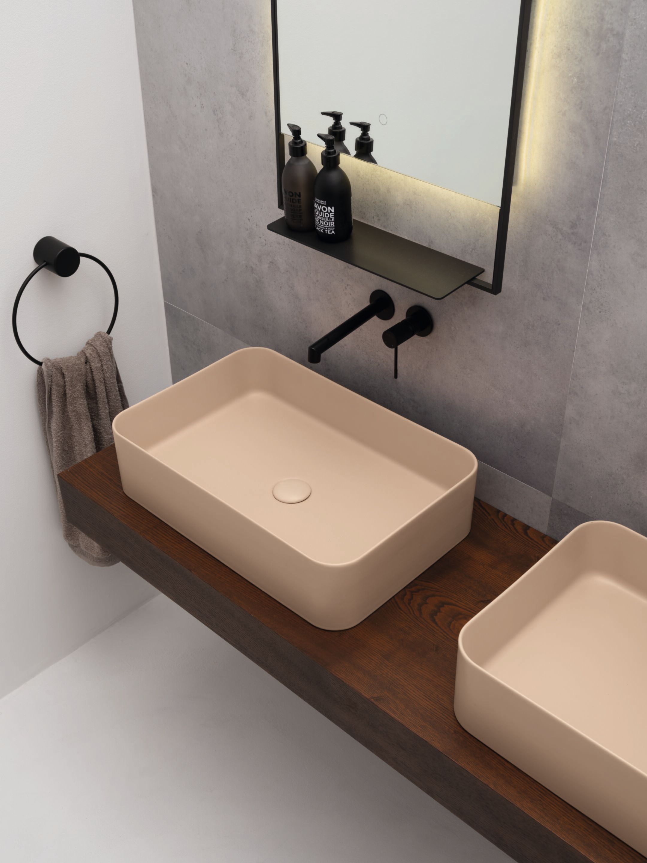 Керамическая столешница прямоугольная раковина Axa Mate ARCH-00150489 - Вид №4