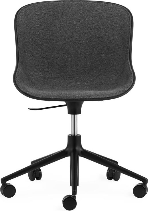 604015 Chair Swivel 5W Gaslift Front Upholstery Black Alu Black / Main Line Лен Normann Copenhagen Hyg  - Вид №1