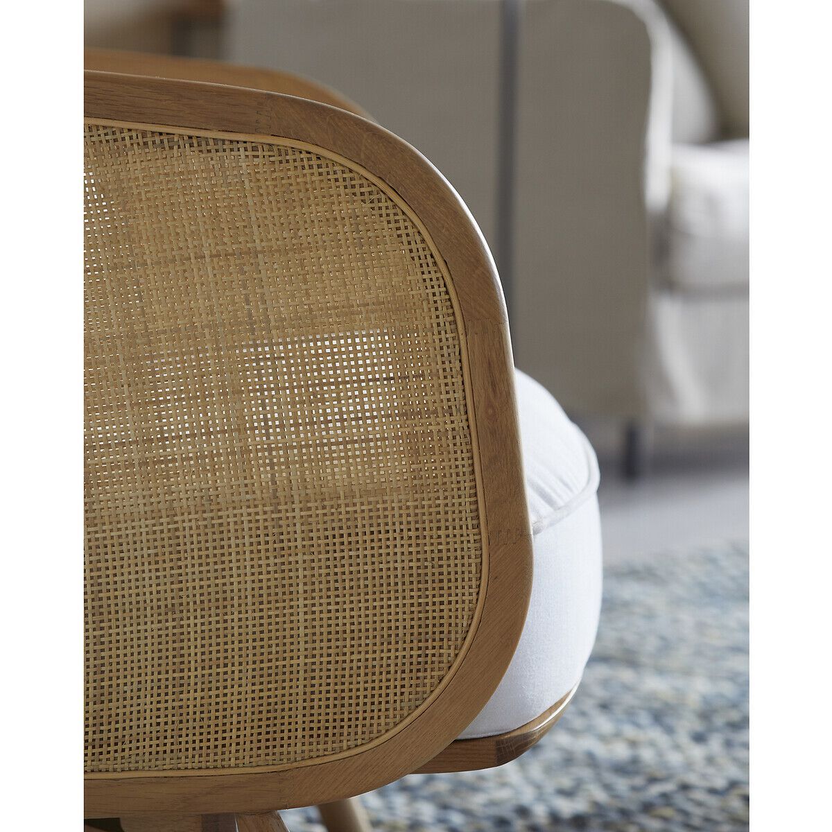 Плетеное и тканевое кресло с подлокотниками AMPM CORNELIUS ARCH-00084670 - Вид №8