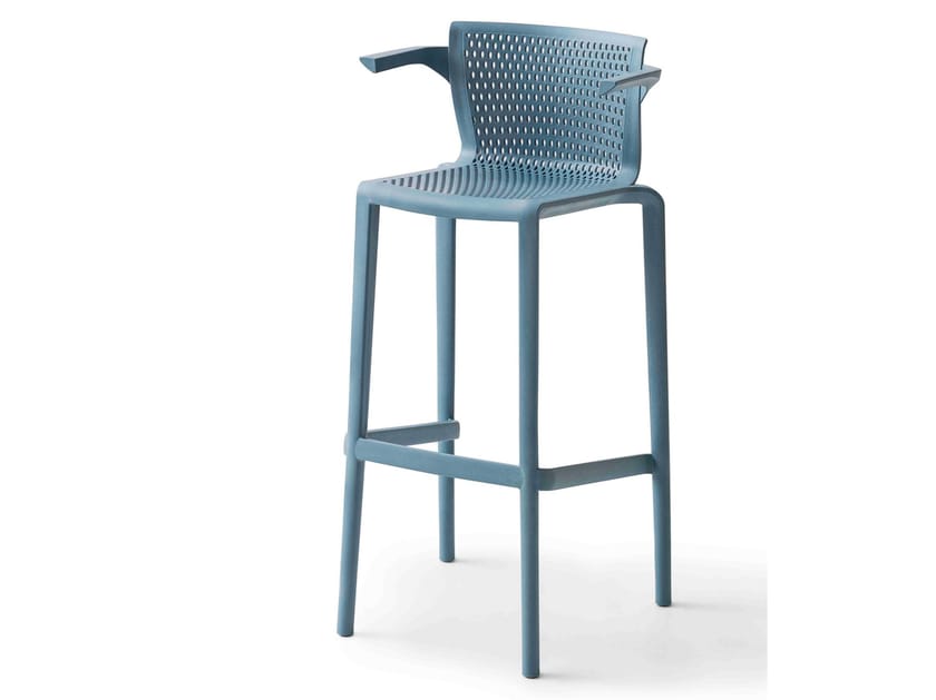 Штабелируемый стул из инженерного пластика с подлокотниками GABER Spyker ARCH-00038870