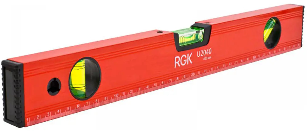 90074889 Уровень пузырьковый RGK U2040 3 глазка 400 мм STLM-0102427
