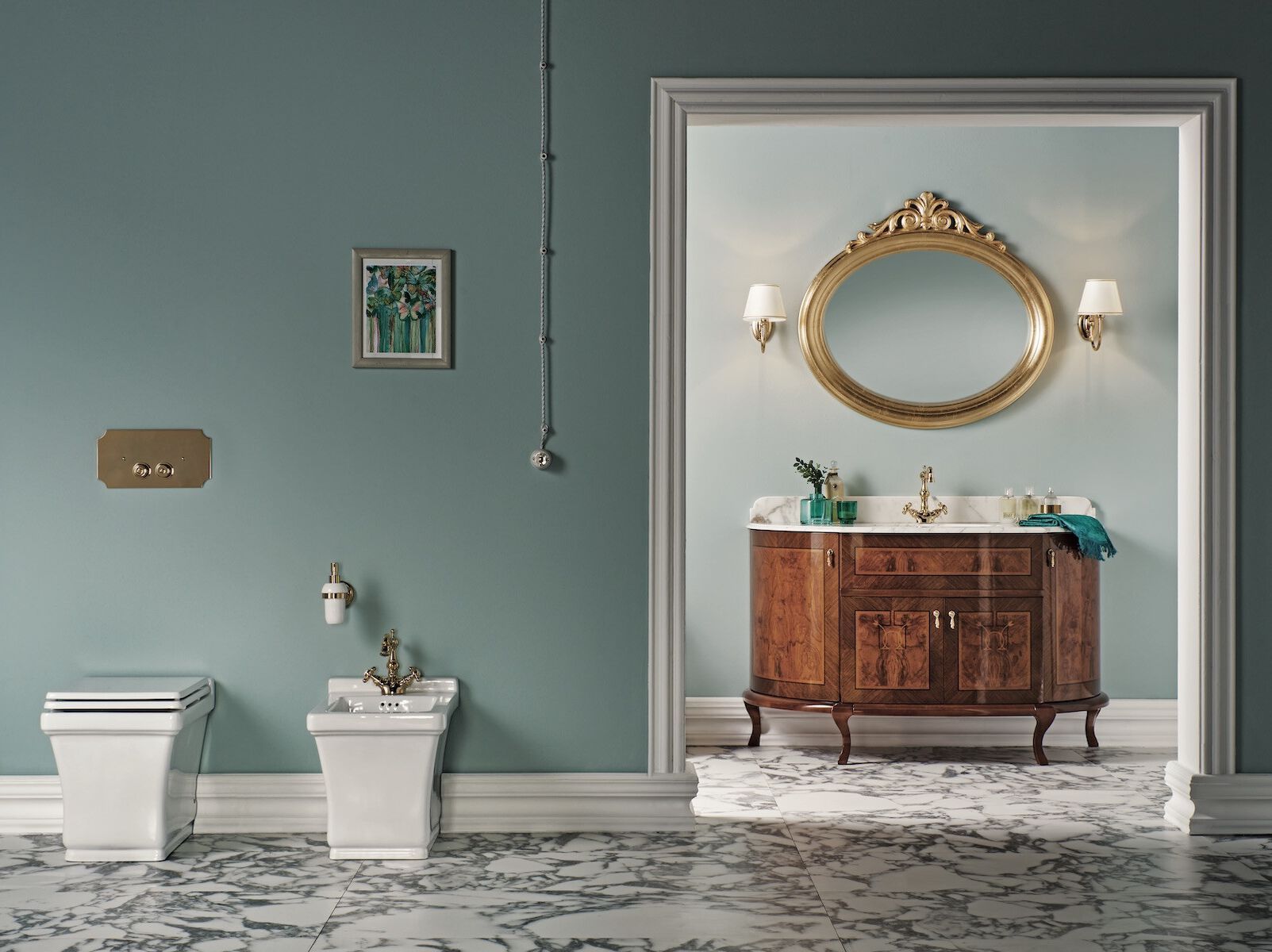 Напольный умывальник с дверцами Gaia Mobili Classic ARCH-00124607