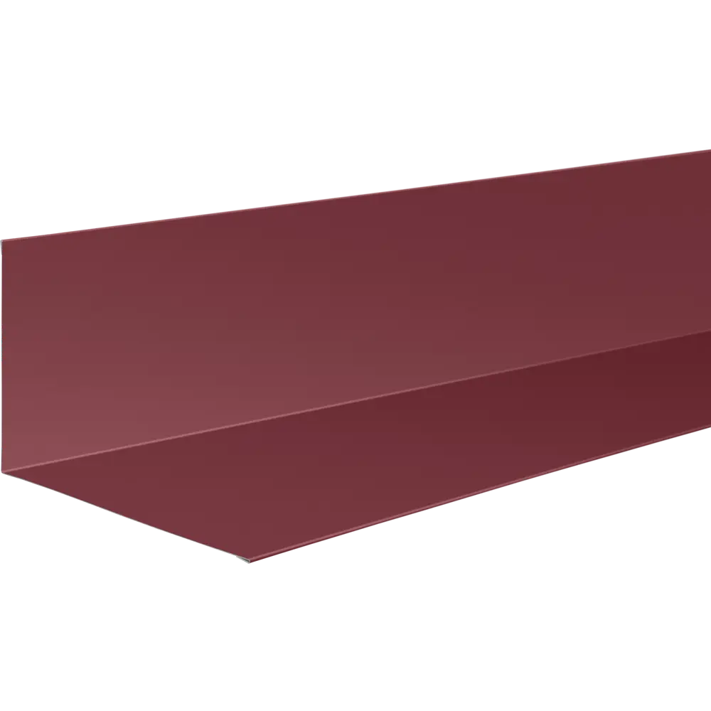 Планка примыкания нижняя 122x250x2000 мм 0.4 мм RAL 3005 вишневый 86778586 STLM-2177203 ВЕГА 