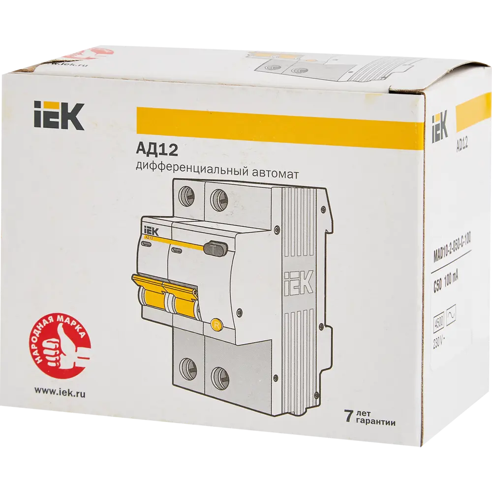 Дифференциальный автомат IEK - защита от короткого замыкания и перегрузок 87762187 STLM-1521983 - Вид №5