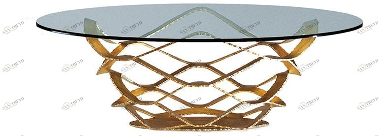 Reflex Круглый журнальный столик из железа и стекла Neolitico sun-id-1438321