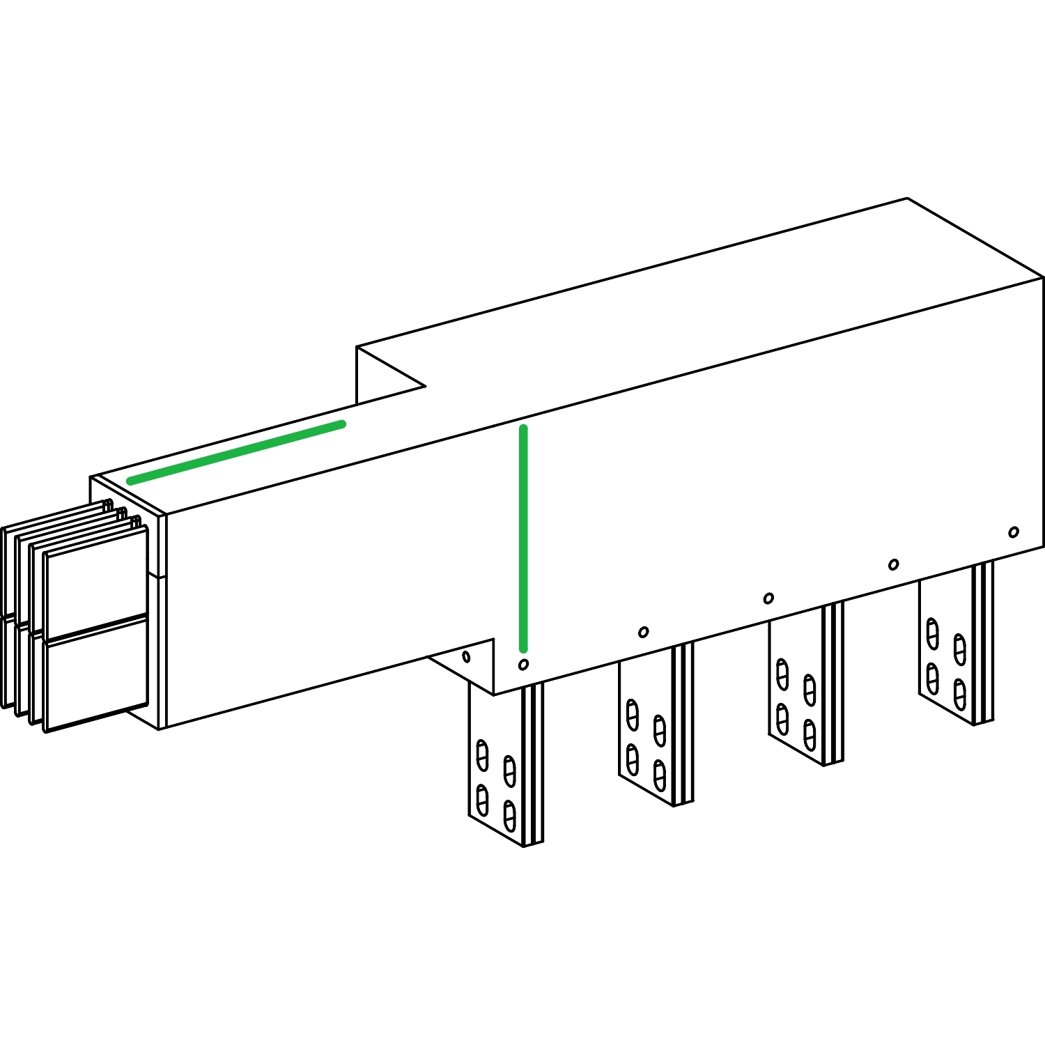 KRA1250EL33 СЕКЦИЯ ПРИСОЕДИНИТЕЛЬНАЯ К ТР-РУ Schneider Electric Canalis 