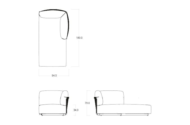 Ткань сад диван TRIBÙ узлы ARCH-00077671 - Вид №29