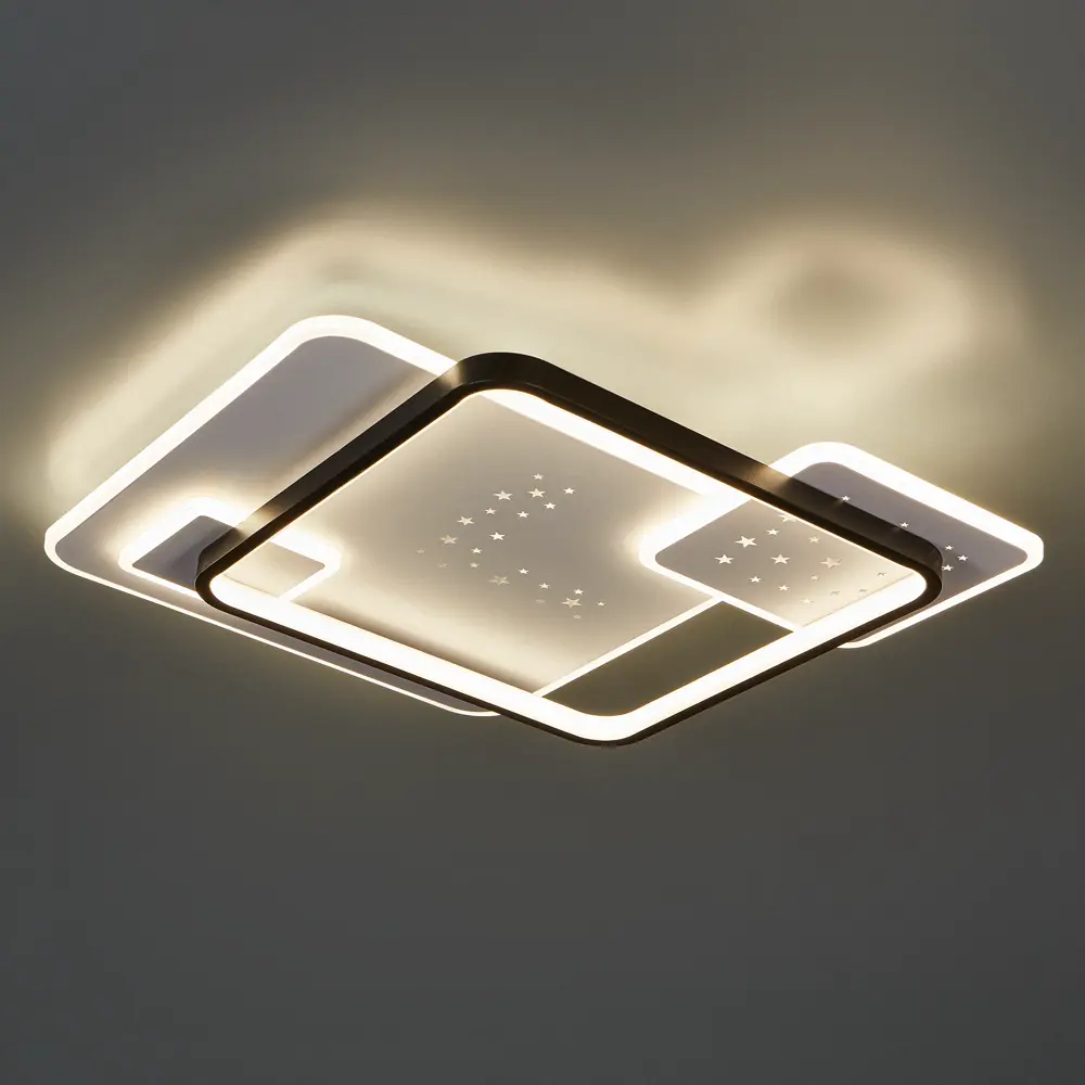 Люстра светодиодная Natali Kovaltseva Future 160 Вт регулируемый белый свет цвет белый/черный STLM-2150072 - Вид №1