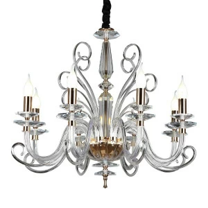 Подвесная люстра Omnilux Azzagulta OML-70313-08 OMNILUX ДИЗАЙНЕРСКИЕ, AZZAGULTA GOLD 187083 Золотой