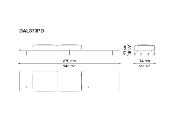 3-местный тканевый диван с полуостровом B&B Italia док ARCH-00061121 - Вид №30