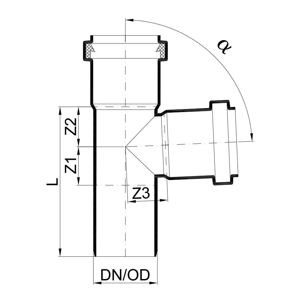 02217 Тройники Tece  - Вид №1