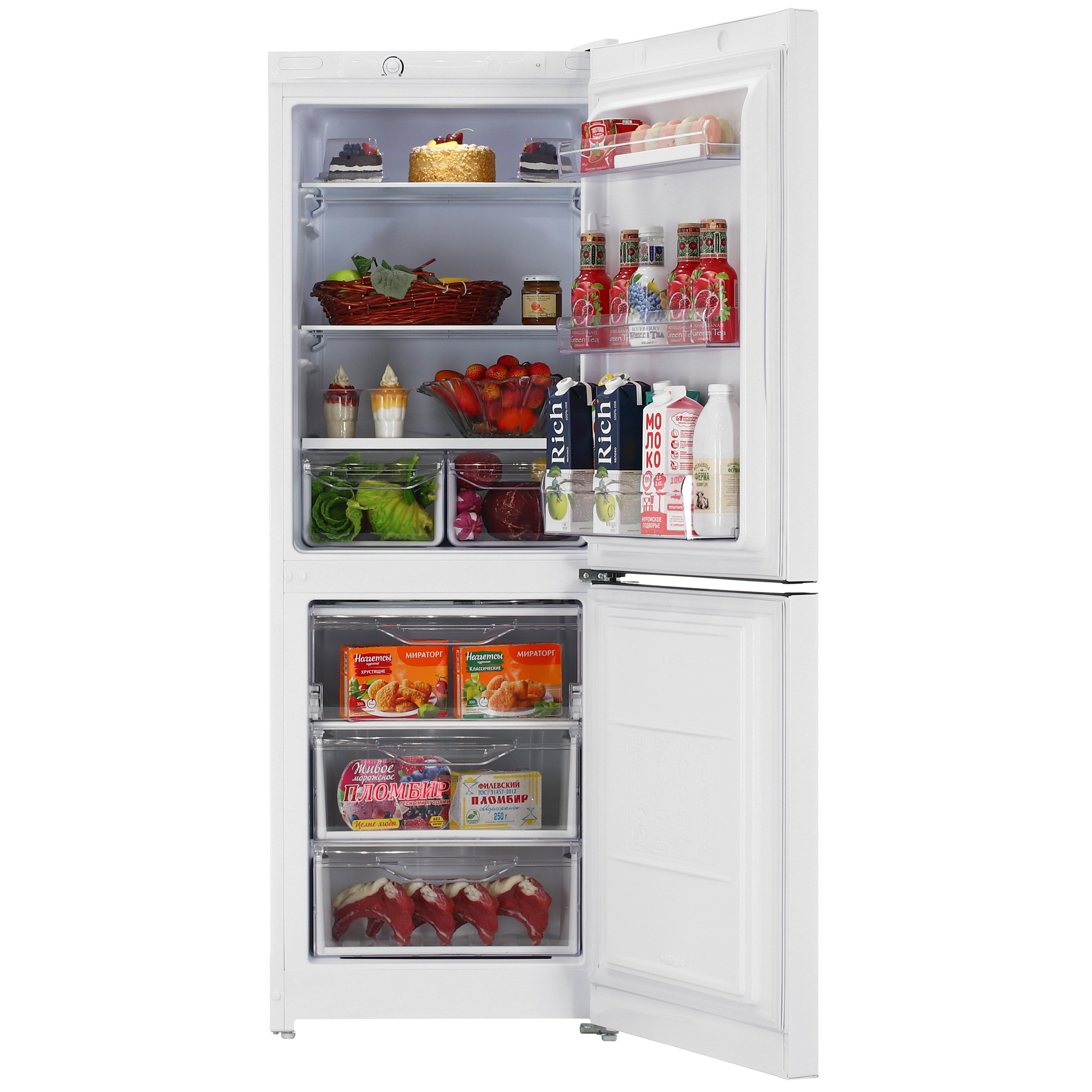 9244182 Холодильник с морозильником   Indesit DS 3160 W белый STDN-0138767 - Вид №5