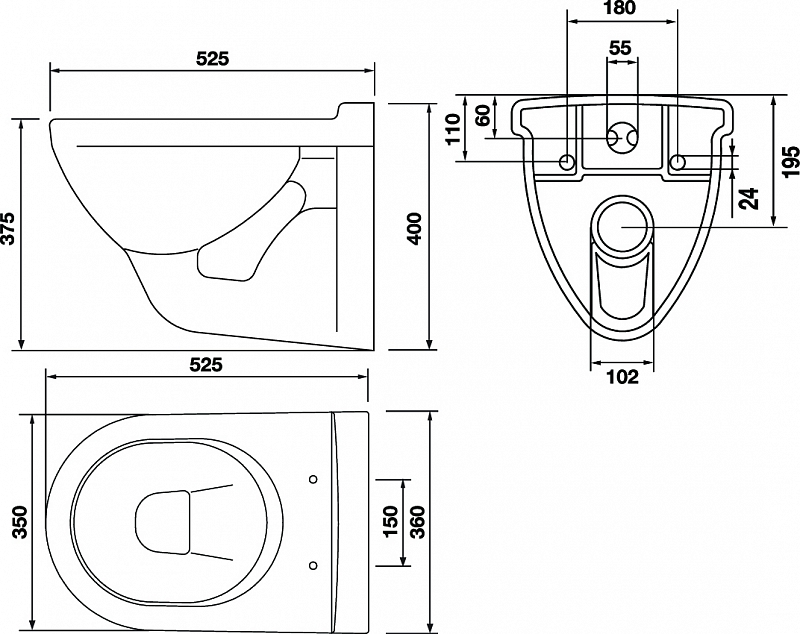 2051 Престиж Белый Строй керамика сервис Santreyd  - Вид №2