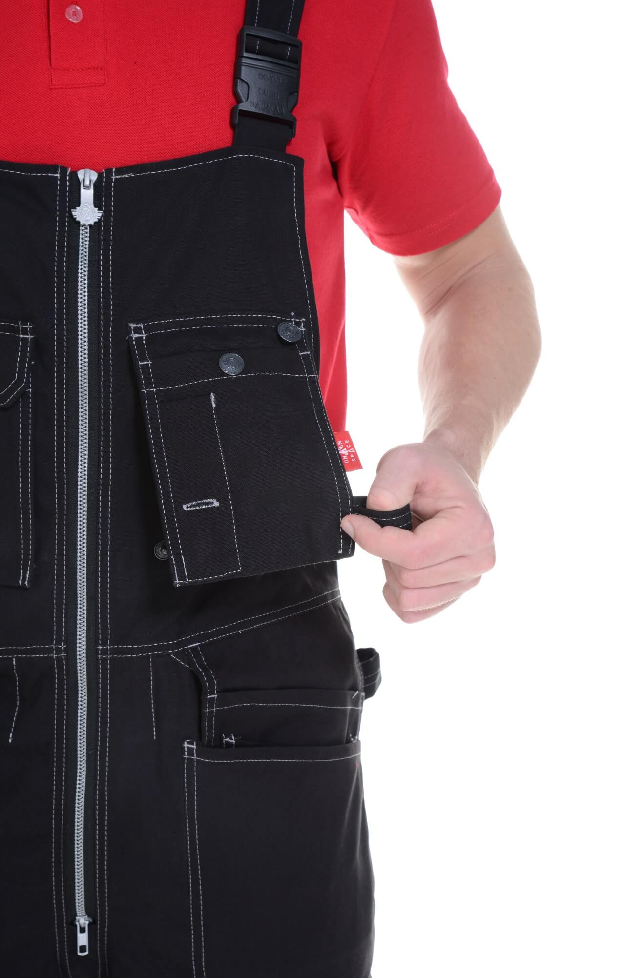 62314 Полукомбинезон  черный Union Space  Летняя спецодежда  размер 60-62/182-188  - Вид №9