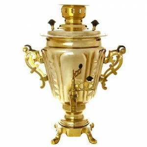 Самовар электрический 3 л. (конический) покрытие латунь