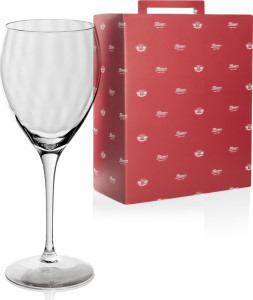 10597159 Moser Набор из 2 бокалов для красного вина 350мл "Оптик" Хрусталь бессвинцовый