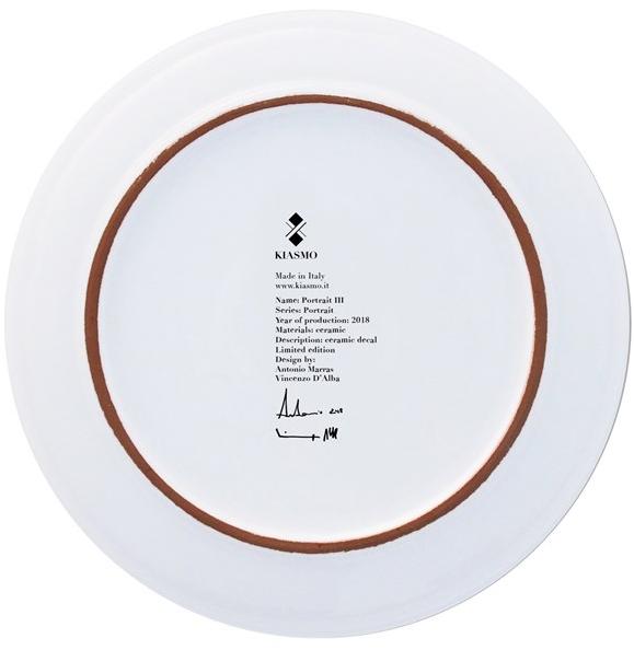 Kiasmo Керамическая тарелка Portrait K+mp3 - Вид №2