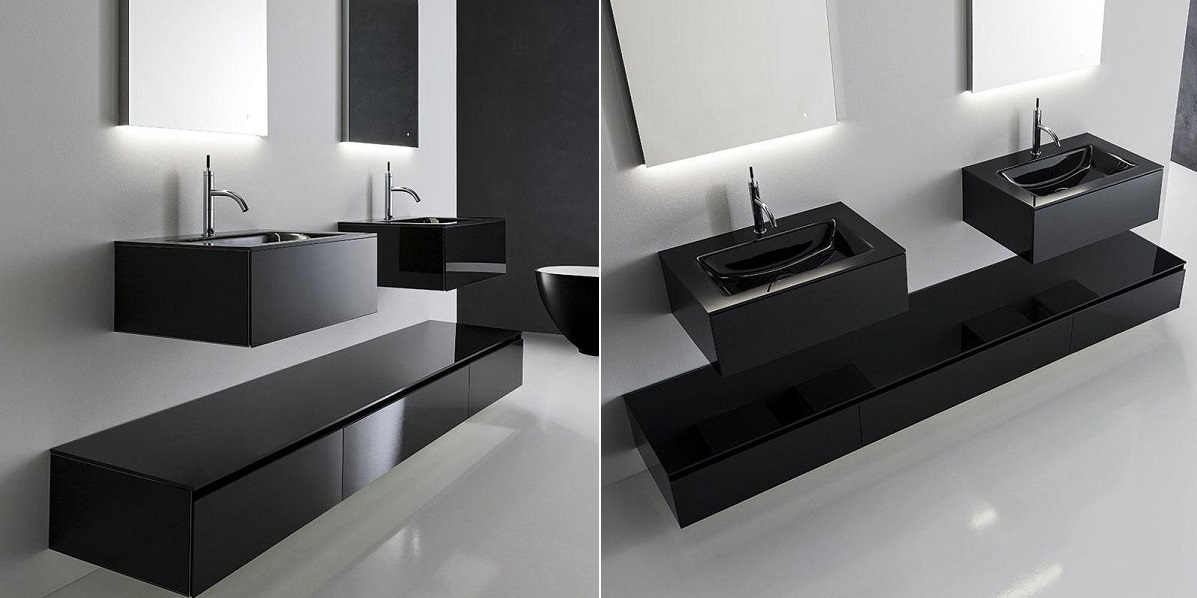 Мебель для ванной в матовой отделке Crystal CY04 OASIS BATHROOM Master Crystal - Вид №1