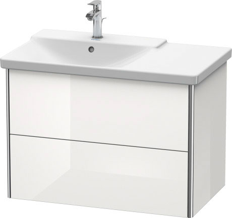 XS418404343 Тумбочка подвесная XSquare #XS4184 810 x 473 мм Базальт матовый, декор Duravit - Вид №2