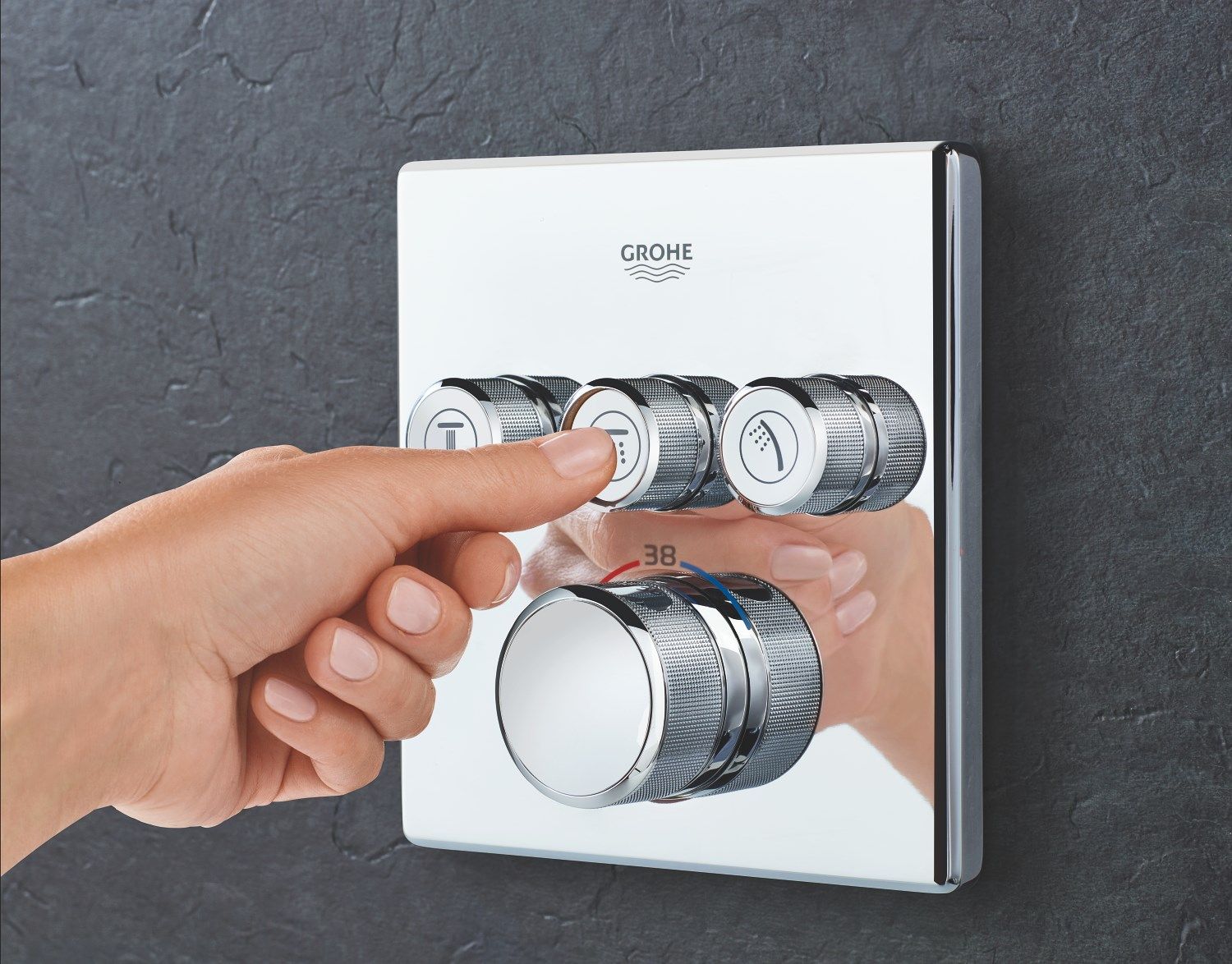 3-ходовой термостатический смеситель Grohe Grohtherm SmartControl ARCH-00128873 - Вид №17