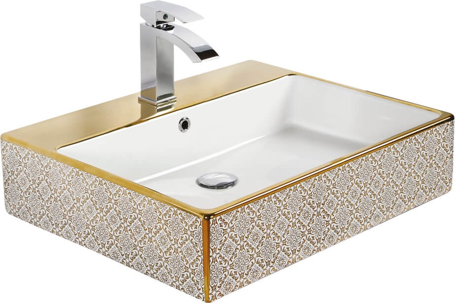 Next Damask White 50x70 cm Квадратный умывальник / NX270.00030 Next Creavit - Вид №1