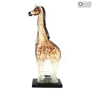2525 ORIGINALMURANOGLASS Скульптура Жираф - Барбаро - Original Murano Glass OMG 20 см