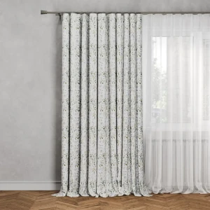 Штора на ленте Летония 160x270 см растение цвет разноцветный