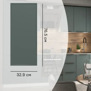 Фасад кухонного шкафа Инта 32.9x76.5 см KONSENSA МДФ цвет зеленый 89417479 STLM-2185387