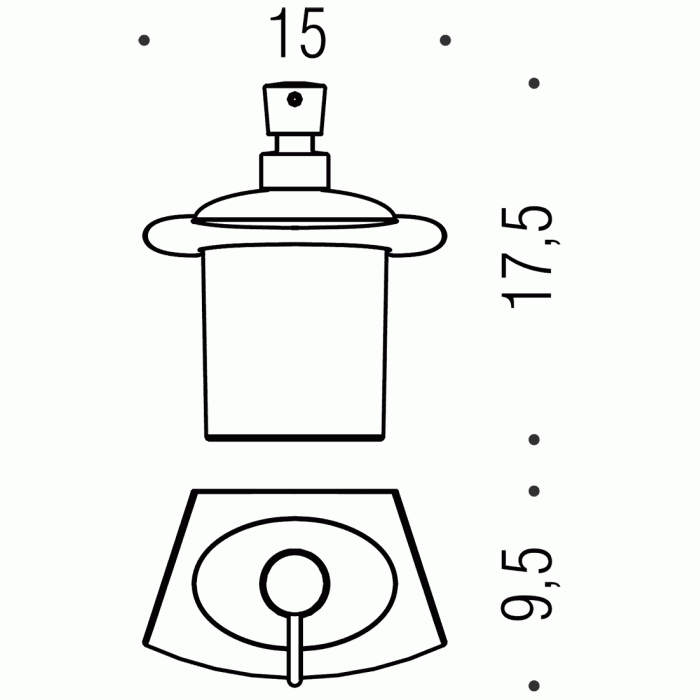 B9318 Дозатор для жидкого мыла COLOMBO LAND Colombo Design - Вид №2