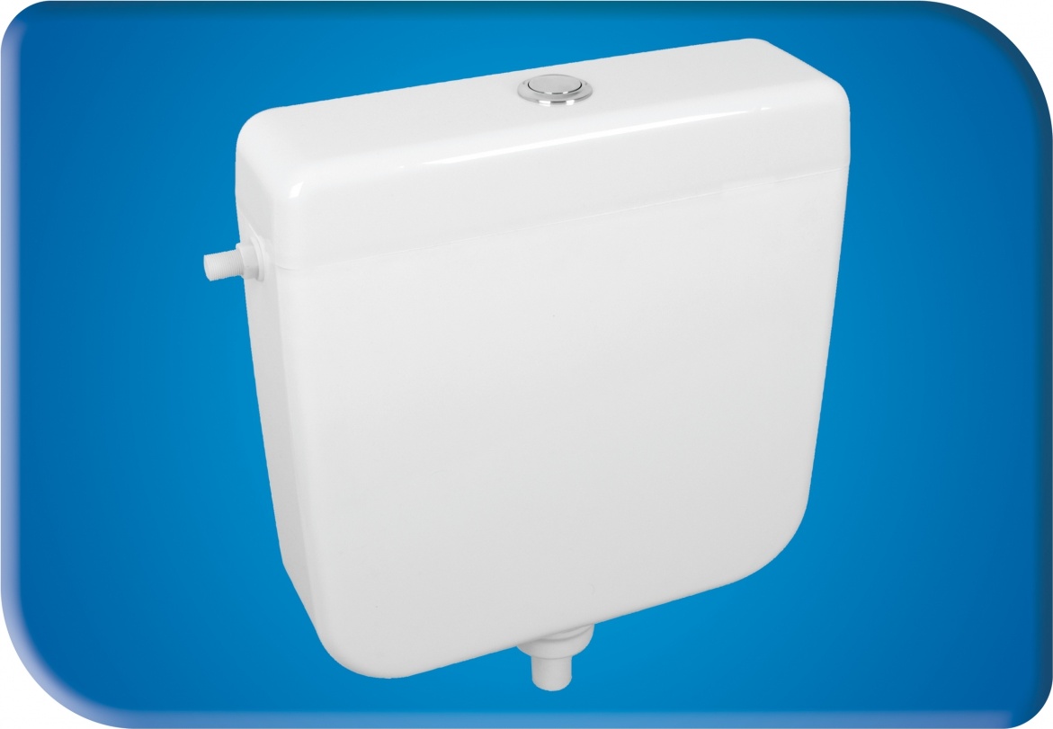 560005 HISAR Бачок пластиковый кнопочный+Труба Creavit Hisar 