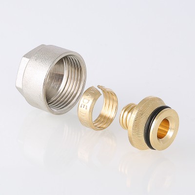 VT.4410.NE.16 Фитинг коллекторный для пластиковой трубы Valtec 16 (2,0) мм х 3/4"  - Вид №1