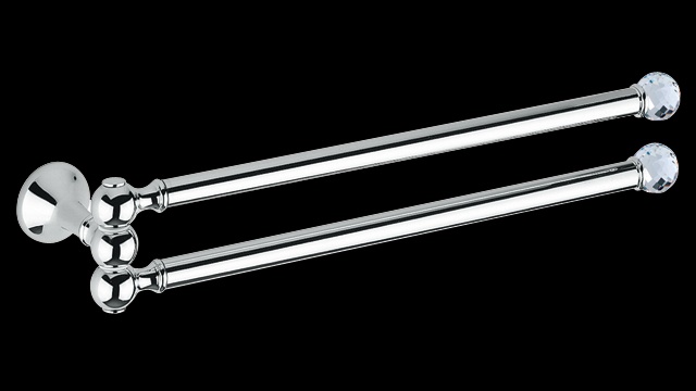 FS214 Держатель для полотенец, двойной, поворотный bagno&associati FOLIE Bagno & Associati