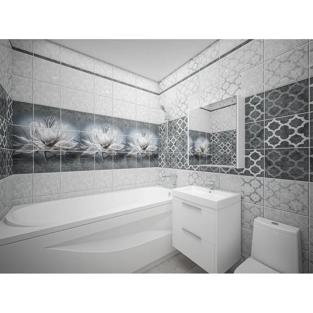 Стеновая панель ПВХ Аврора 2700x250x9 мм 0.675 м² 85117214 STLM-2101612 STELLA  - Вид №1