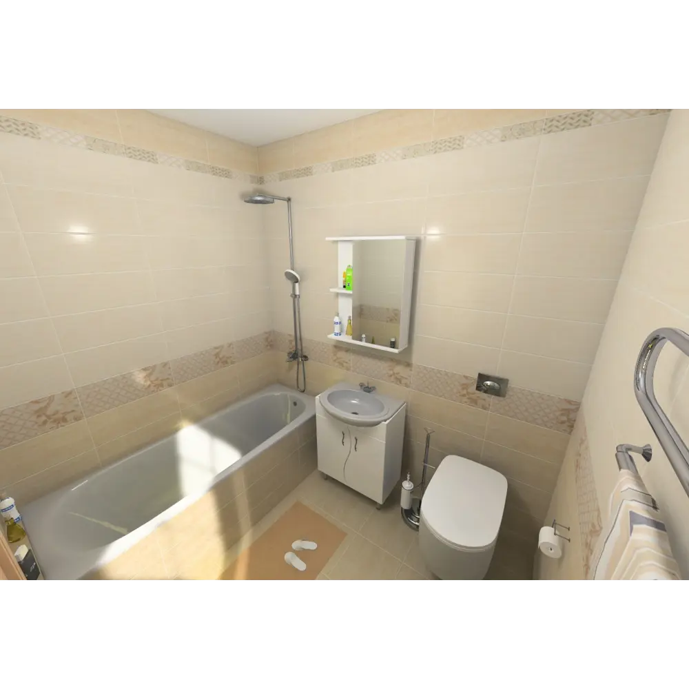 Плитка напольная Marmi Beige 33.3х33.3 см 1.33 м2 цвет бежевый 16358681 STLM-2075172 Azori  - Вид №3