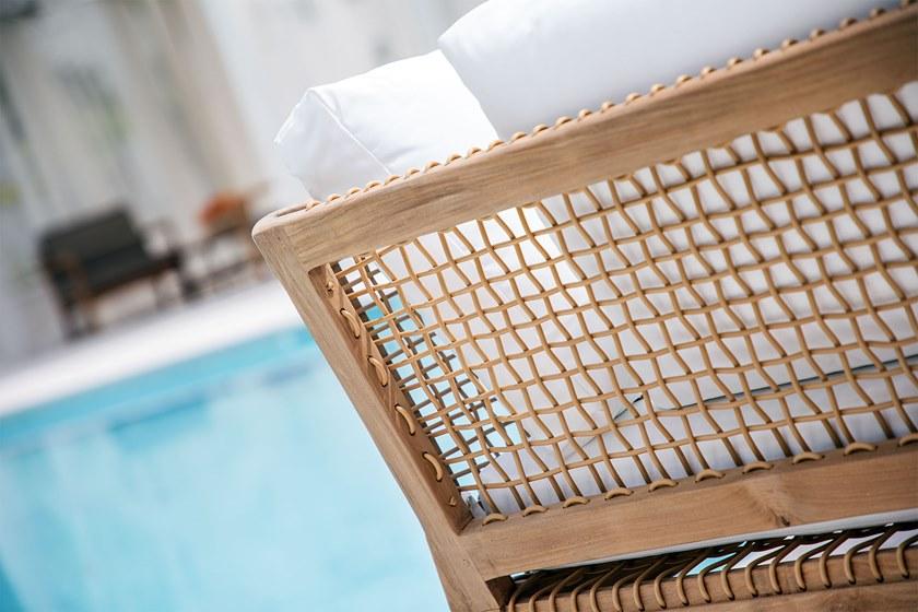 cbdesign Центральный модуль для модульного дивана из тика и веревки Vienna Tj 387 - Вид №4