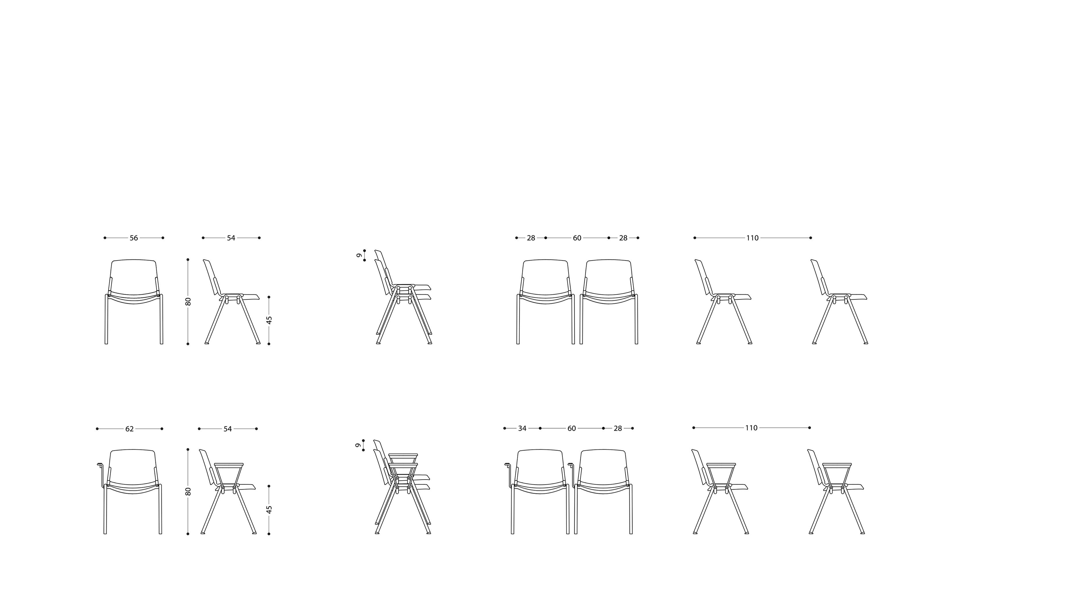 Штабелируемый стул из ткани LAMM New Modulamm ARCH-00063417 - Вид №2