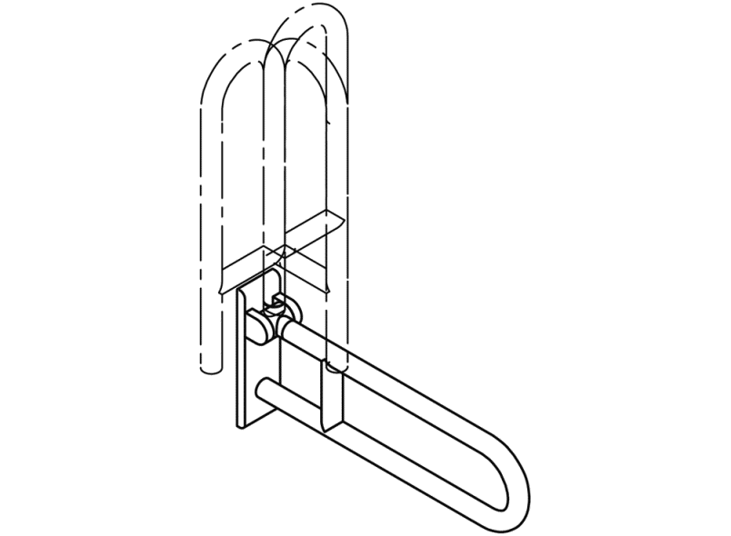 805.50.100 Опорная ручка, поворотная HEWI Stützen  - Вид №6