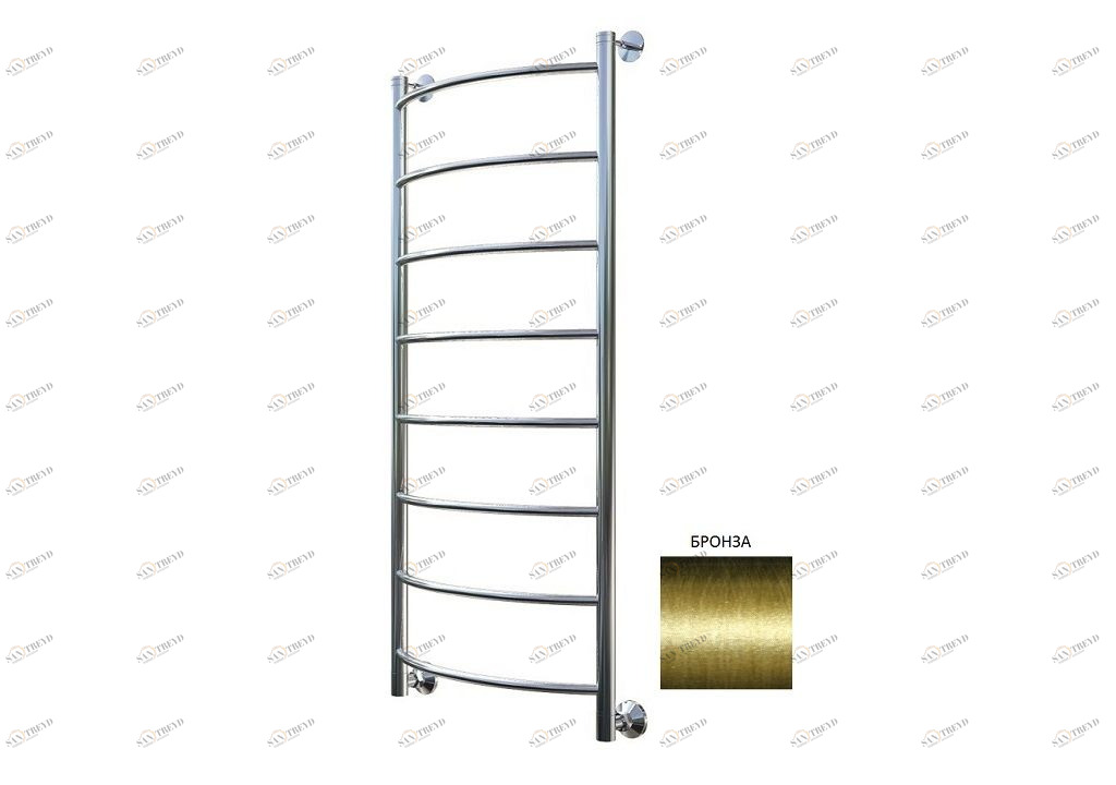 Полотенцесушитель водяной Aquanet Romeo 1200x500 бронза 00234490