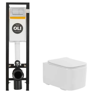 Комплект инсталляции Oli Quadra с безободковым унитазом Aquatek Квадро 89445562 STLM-2008979