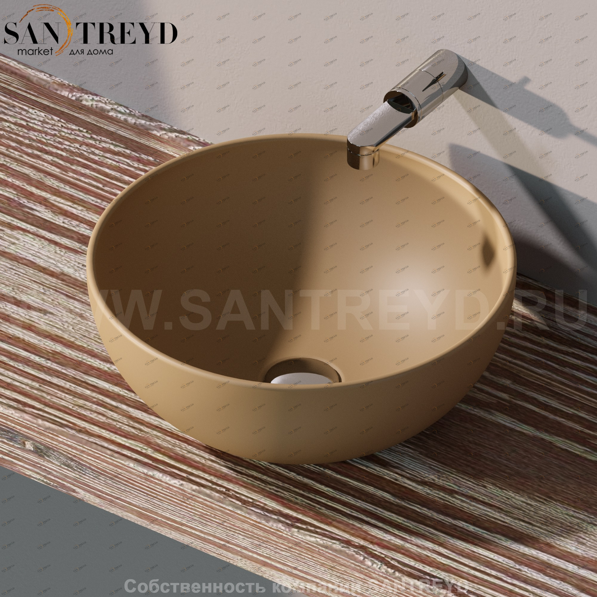 AP40A9004 Накладная раковина на столешницу  круглая Ceramica Flaminia App