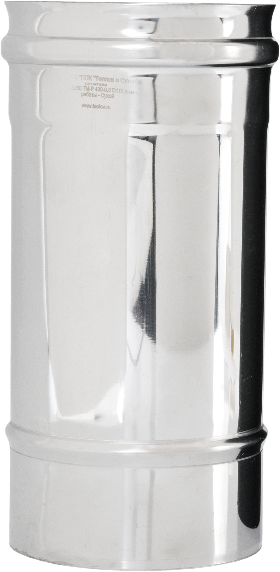 Дымоходная труба ТЕПЛОВ И СУХОВ ТМ-Р 430-0.5 для печей и котлов 82859758 STLM-0037211 - Вид №1