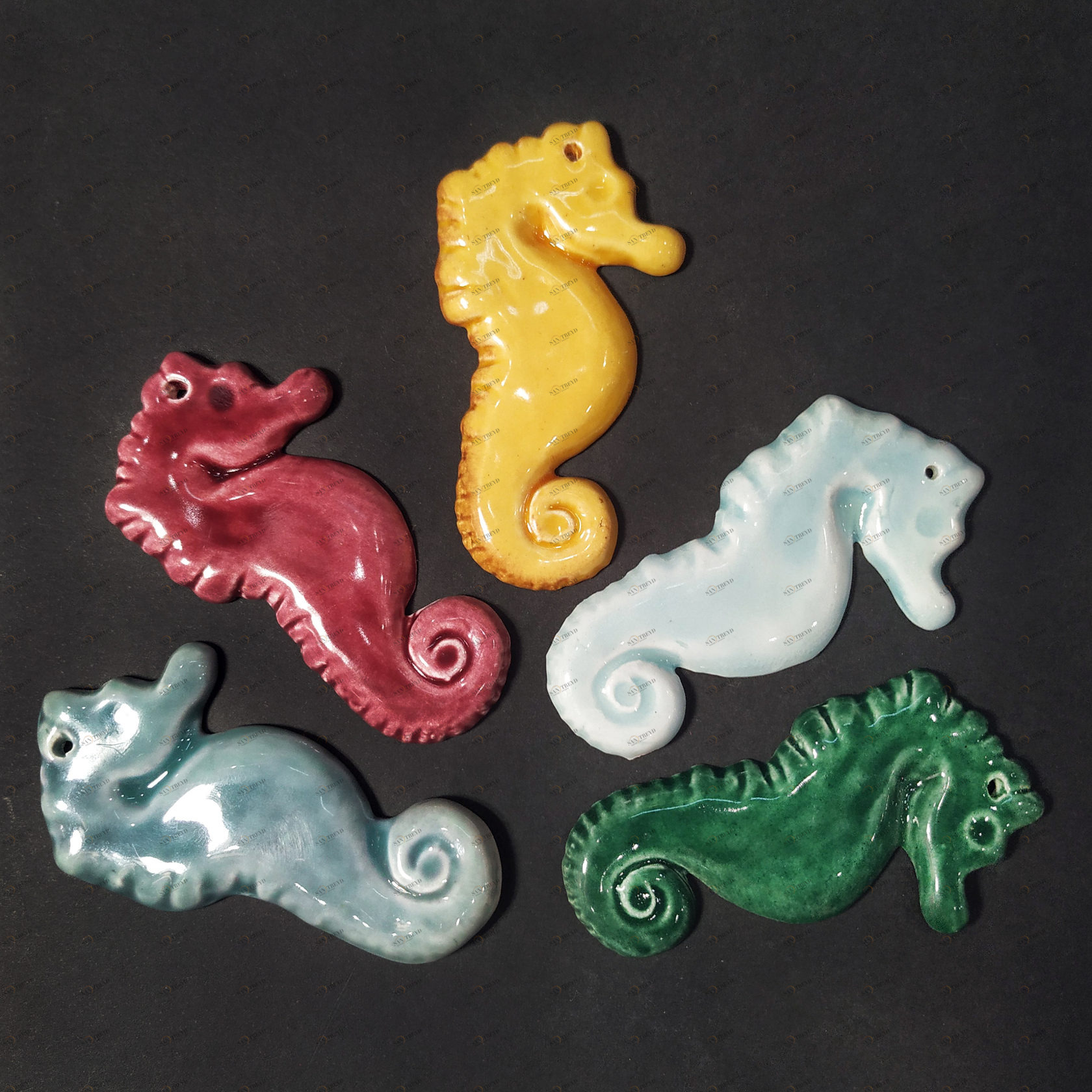 Елочная игрушка «Морской конек» PROVANSFAIENCE sun-id-994648