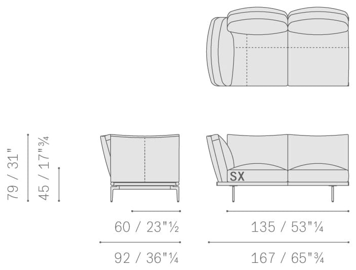 Кожаный диван с полуостровом Poltrona Frau коллекция-диваны и кресла ARCH-00128919 - Вид №10